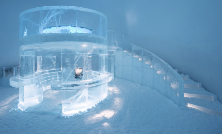 El hotel que desaparece todos los años.